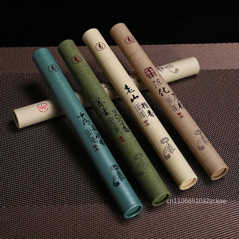 Home Fragrance Aromatherapy - 古典的な40本入り天然白檀線香 睡眠用中国家庭用線香 アロマセラピールームフレグランス 仏教用品