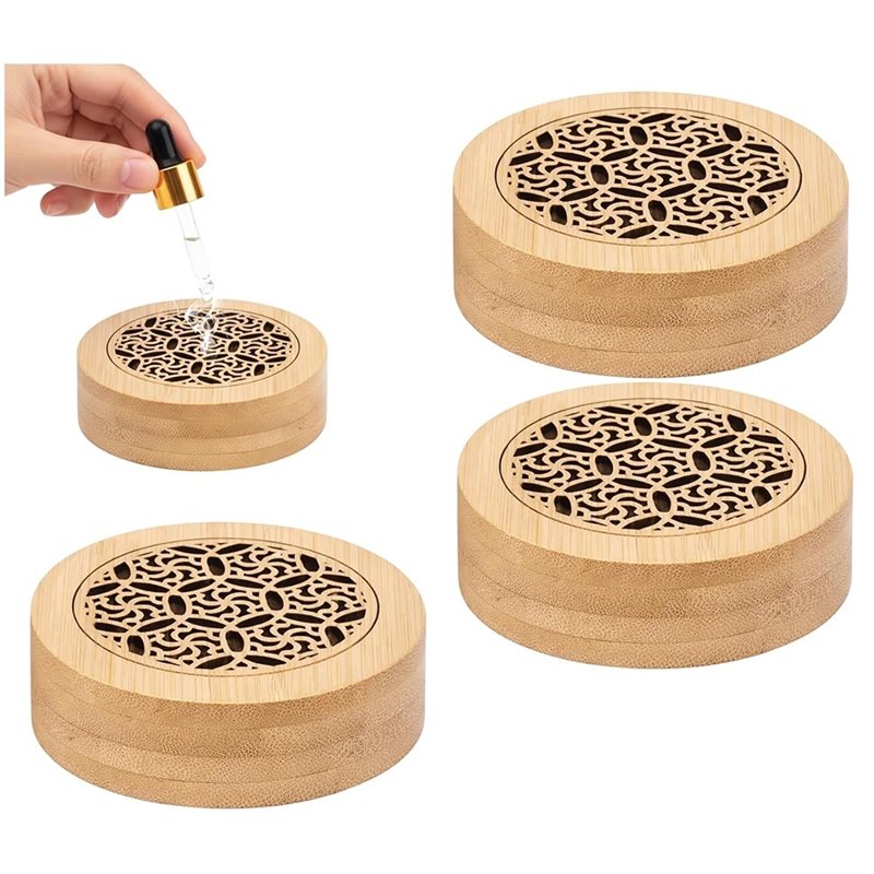 Home Fragrance Aroma Set - AT28-4個入りアロマボックスセット、パッシブディフューザー、ボックスディフューザー、エッセンスを投入するだけ、瞑想スペースや家の香りに最適