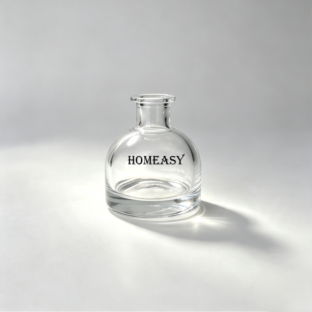 Home Fragrance Reed Diffuser Refill - 50ml 100ml ハーフラウンド型 空のリードディフューザーガラスボトル 詰め替え用フレグランスオイル ベース