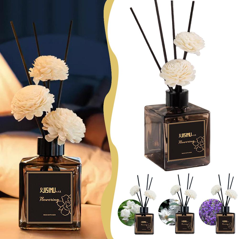 Home Fragrance Jasmine & Yuzu Porcelain Diffuser - ジャスミンラベンダーの炎のないホームフレグランス、液体エアフレッシュナー、アロマオイルディフューザースティック、誕生日プレゼント、デコレーション