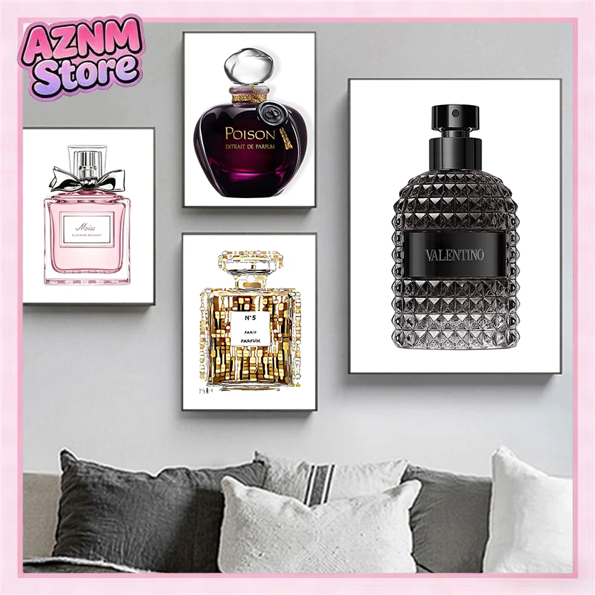 1pc フレームレスミニマリストウォールアート女性ファッショ - Home Fragrance Bottle のレビューと価格