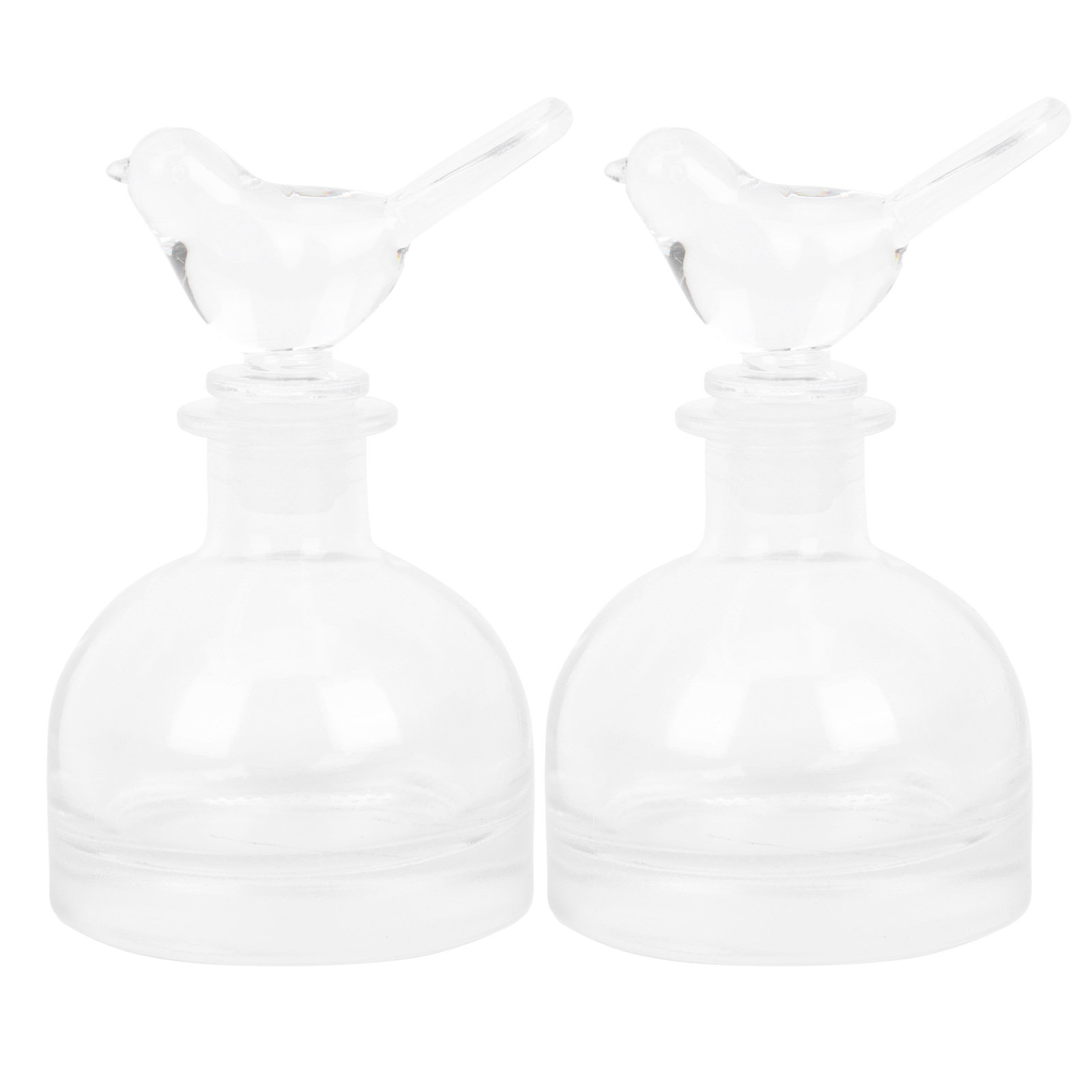2 個のガラス香水瓶プレミアムクリア頑丈な家庭用車装飾フレグ - Home Fragrance Bottle のレビューと価格