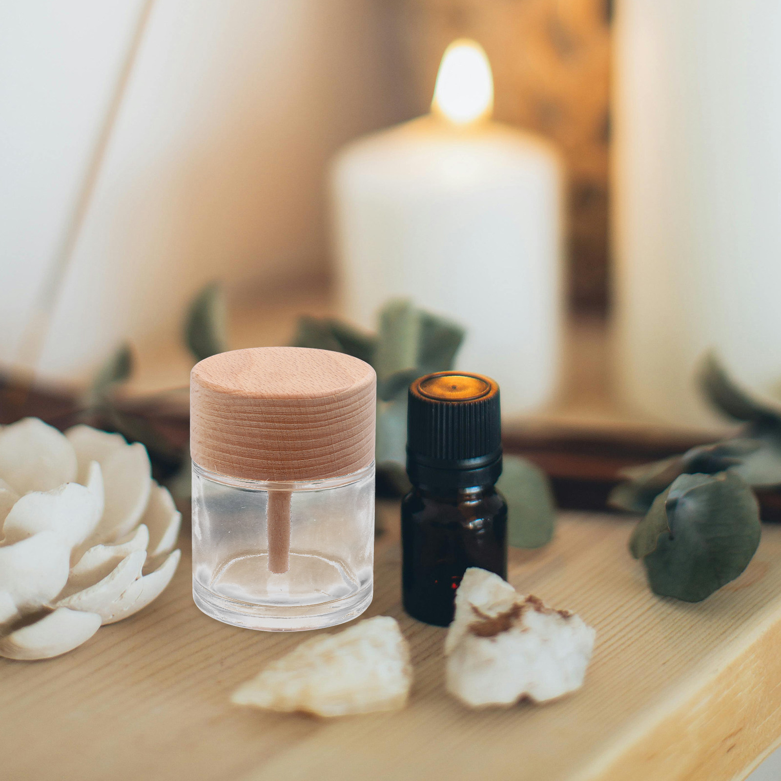 60 ミリリットル木製キャップアロマセラピーボトルエッセンシ - Home Fragrance Units のレビューと価格