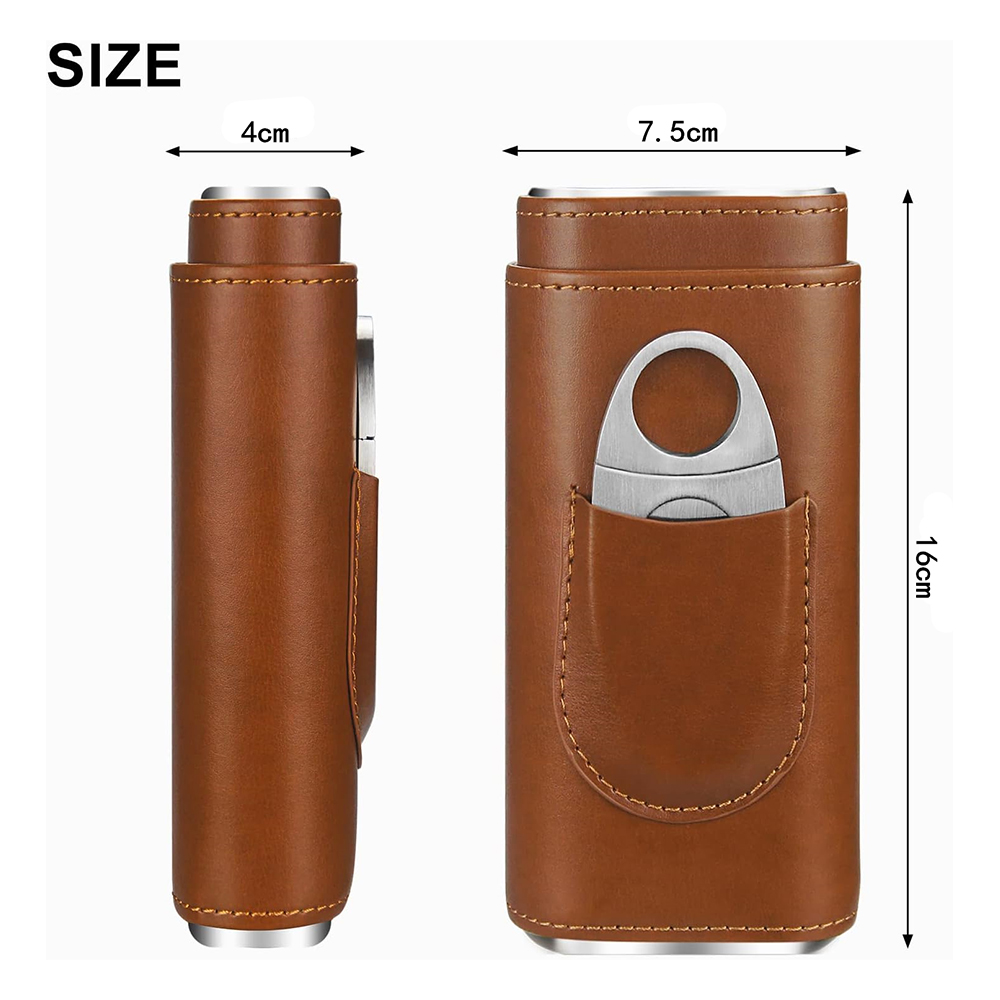 葉巻ケース トラベルヒュミドールキット レザーシガーケース  - Home Fragrance Maple Walnut のレビューと価格