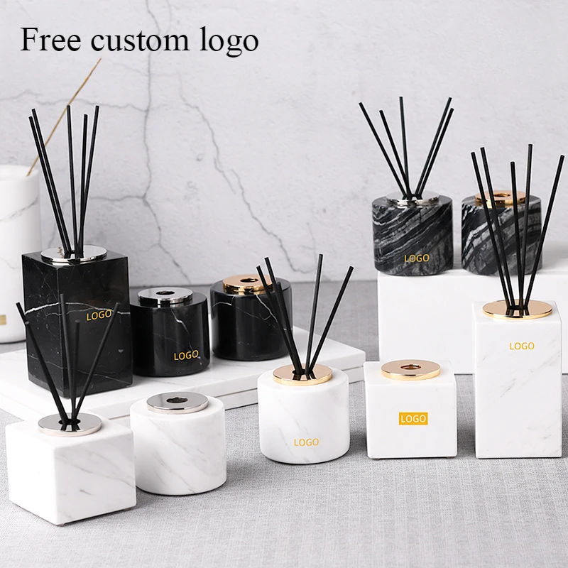 大理石アロマセラピーボトル 火を使わないフレグランスボトル  - Home Fragrance Bottle のレビューと価格