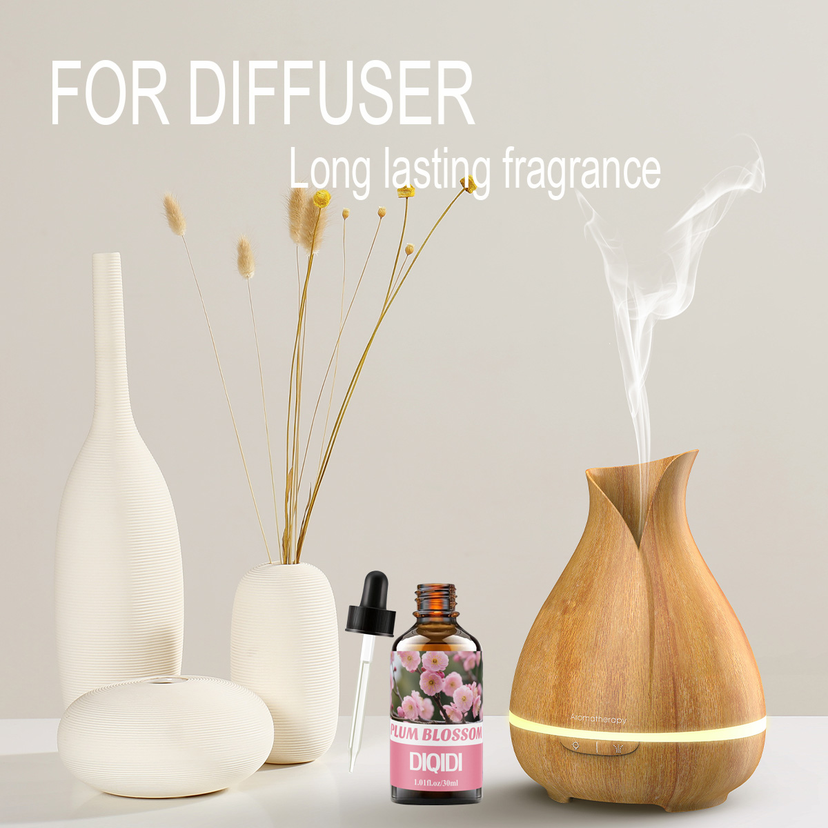 梅のエッセンシャルオイル、持続するフローラルの香り、スキンケ - Home Fragrance Units のレビューと価格