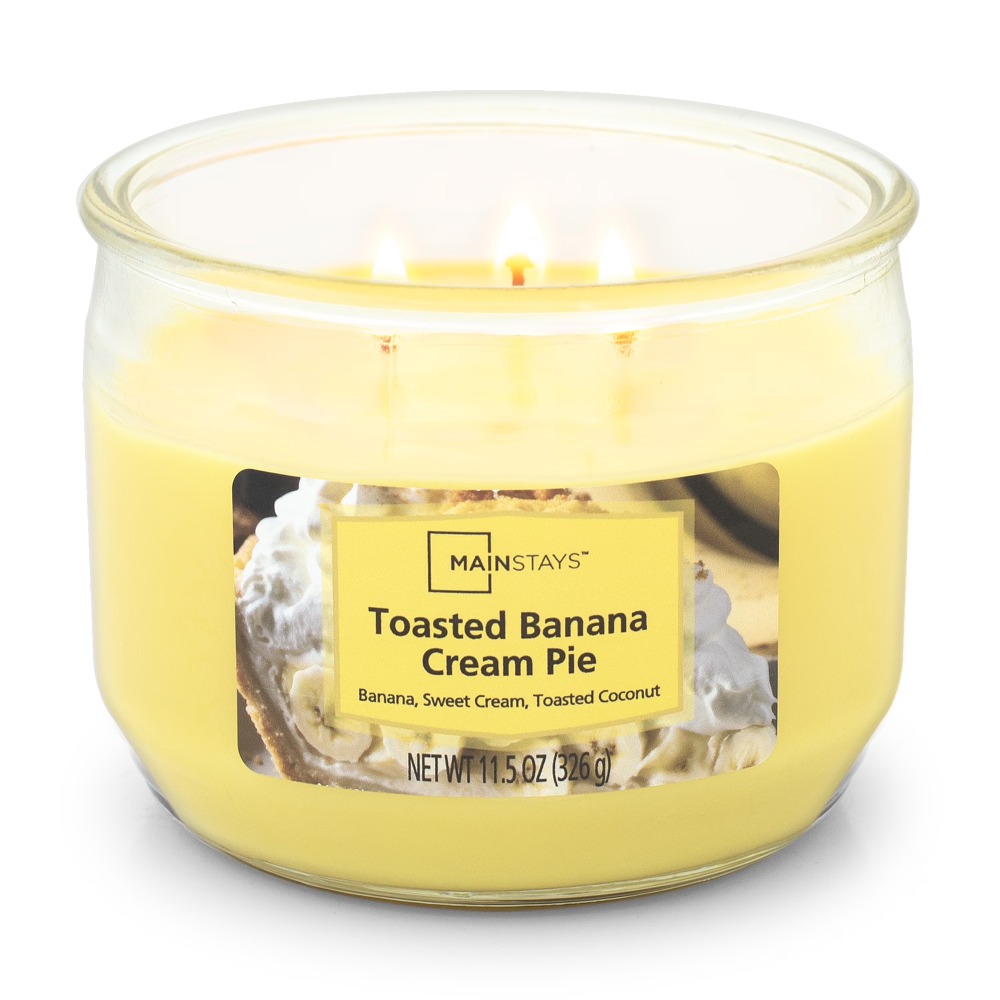 トーストバナナクリームパイの香りの大きな3芯キャンドル ホー - Home Fragrance Aromatherapy のレビューと価格