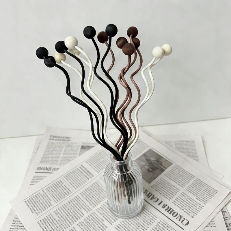 木製ビーズ波型籐製リードディフューザースティック交換用詰め替 - Home Fragrance Reed Diffuser Refill のレビューと価格