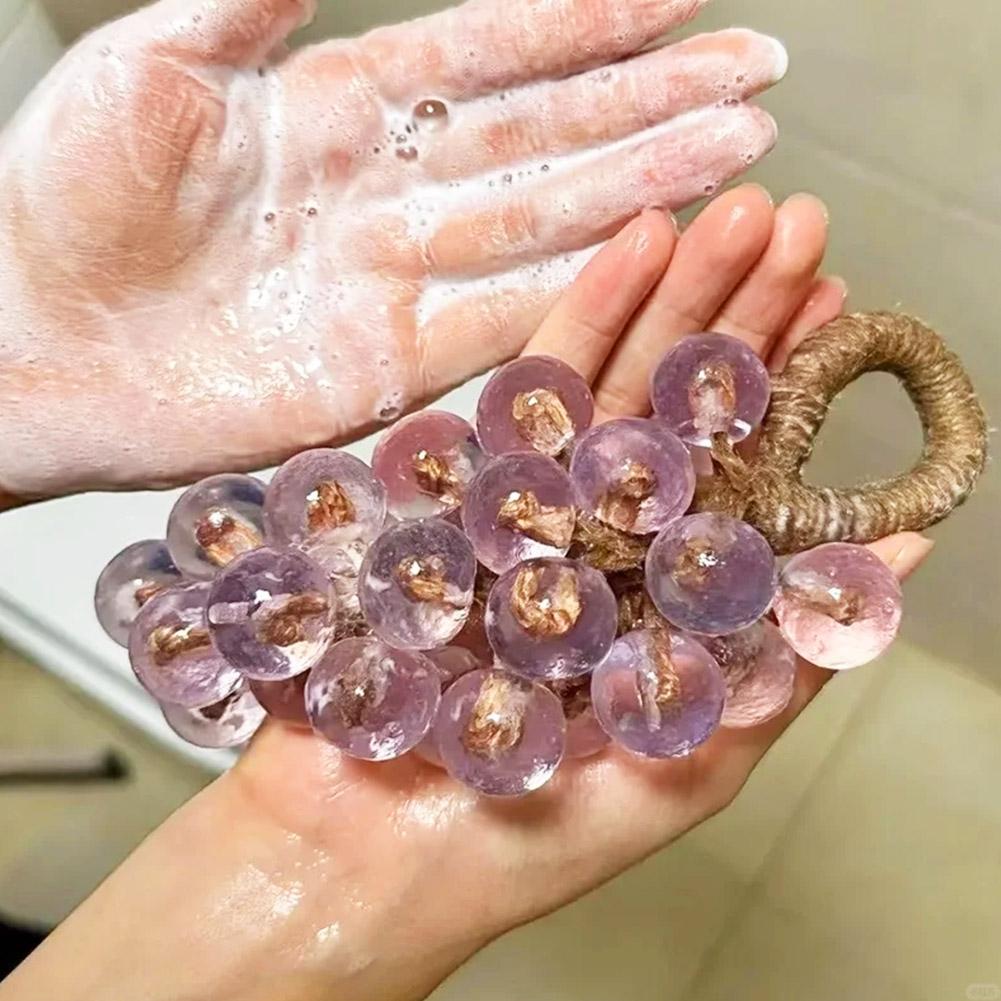 ロープ付きブドウ石鹸、手作りクリスタルブドウ石鹸、装飾石鹸バ - Home Fragrance Units のレビューと価格