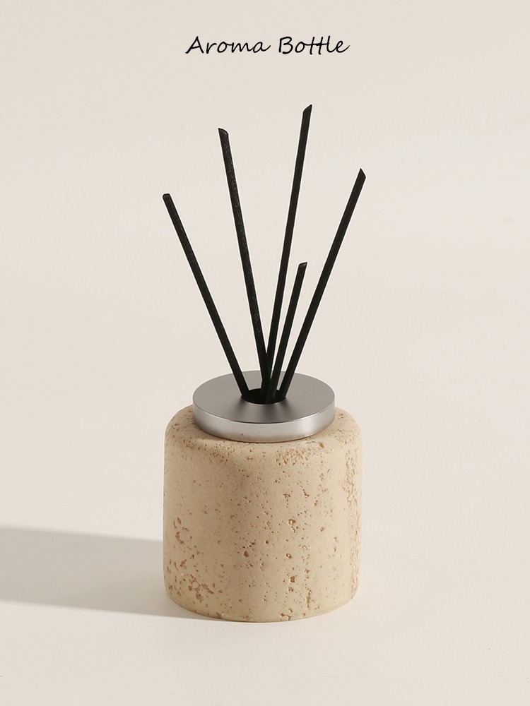 天然大理石アロマディフューザーボトル、エッセンシャルオイルリ - Home Fragrance Aroma Set のレビューと価格