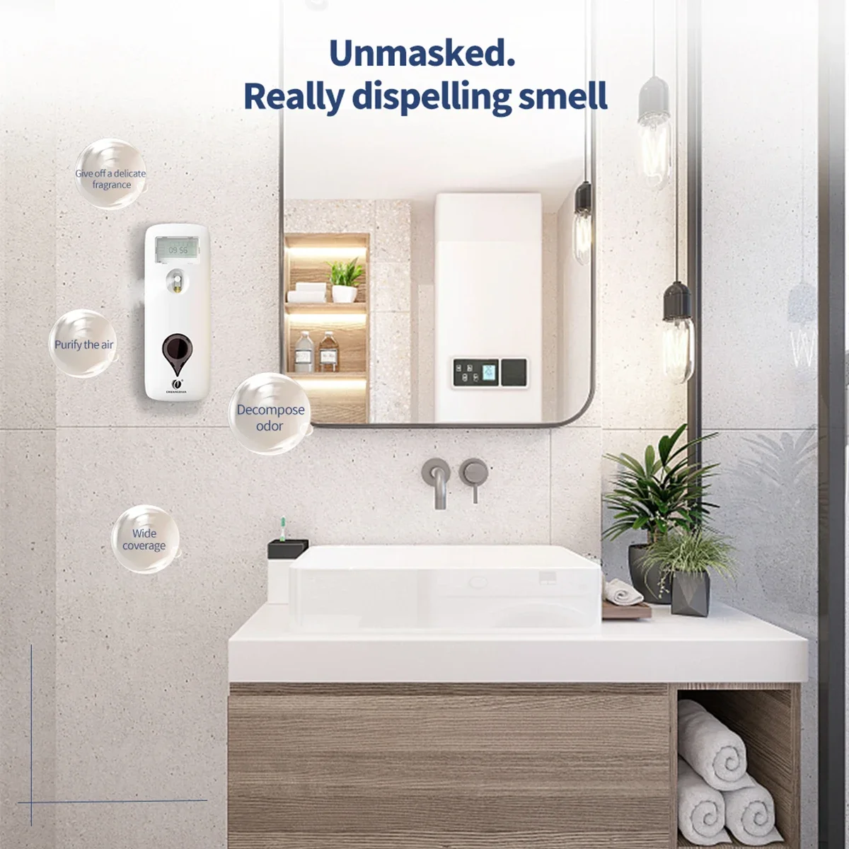 壁掛け式液体芳香剤ディスペンサー,消毒剤,フレグランススプレ - Home Fragrance Hotel のレビューと価格