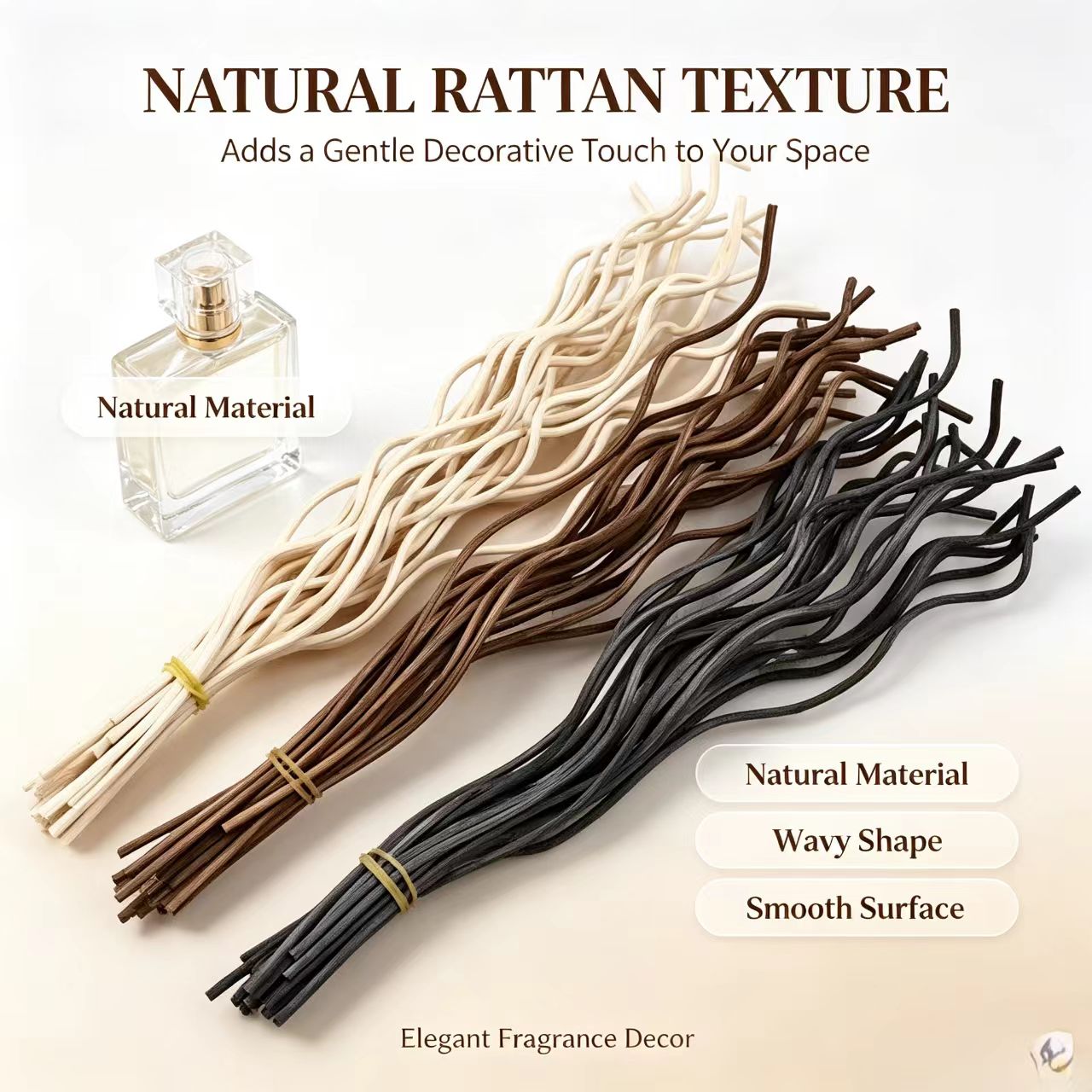 20 個の長い波状籐リードディフューザースティックフレグラン - Home Fragrance Reed Diffuser Refill のレビューと価格
