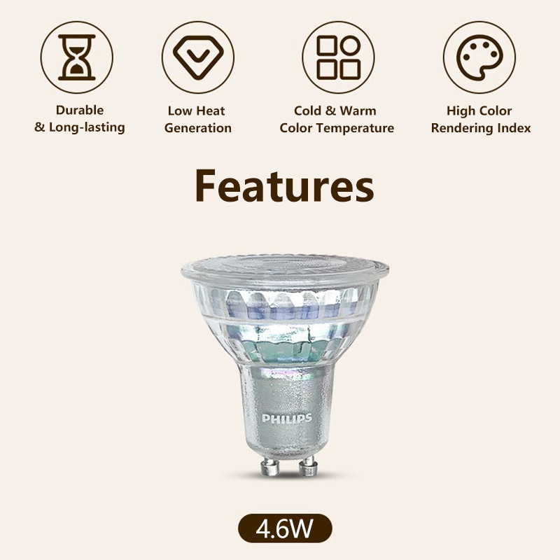 フィリップス LED GU10 PAR16 エッセンシャル  - Philips Bulb Led Classic のレビューと価格