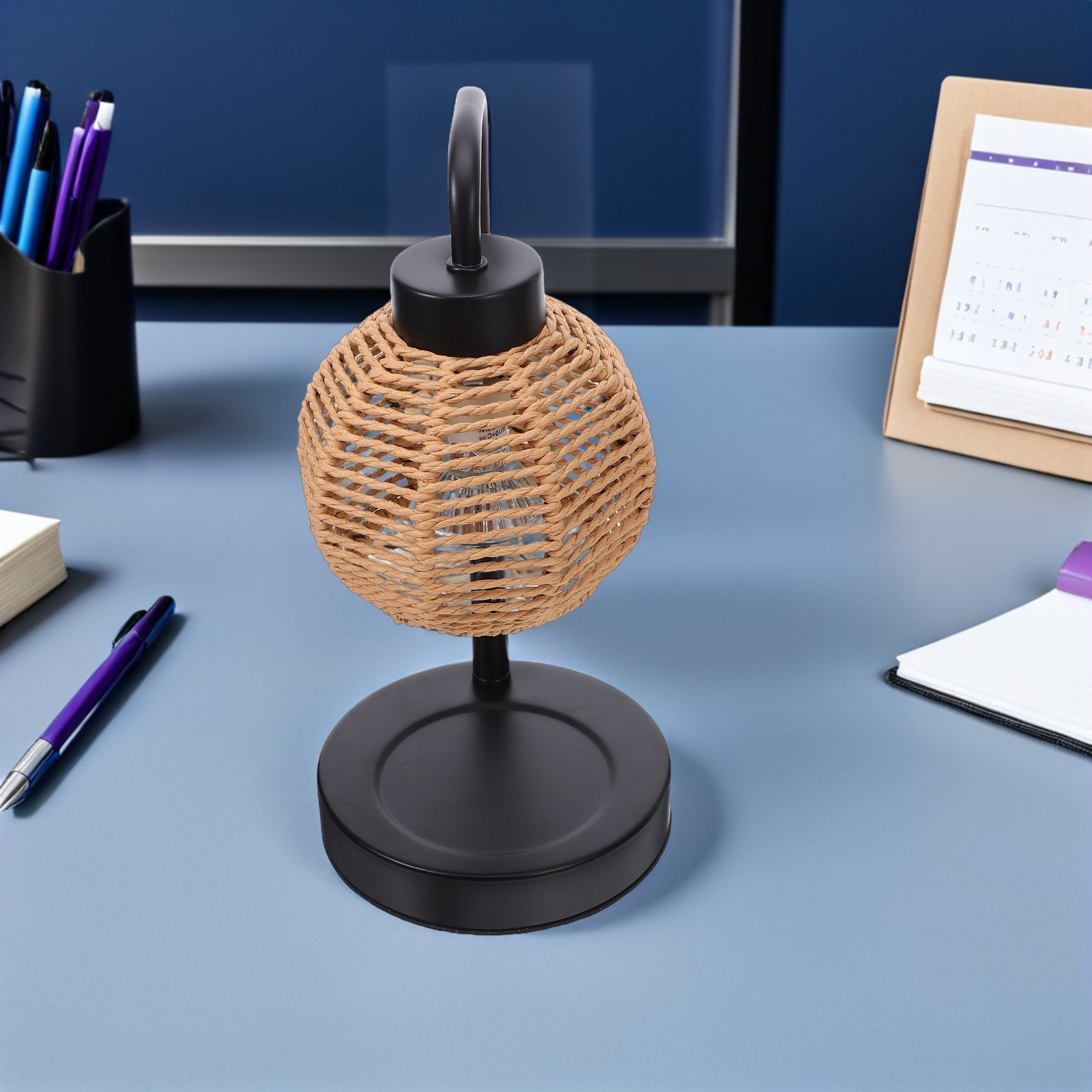 リネンシェード付き電気ワックスメルトウォーマーランプ、明るさ - Home Fragrance Linen のレビューと価格