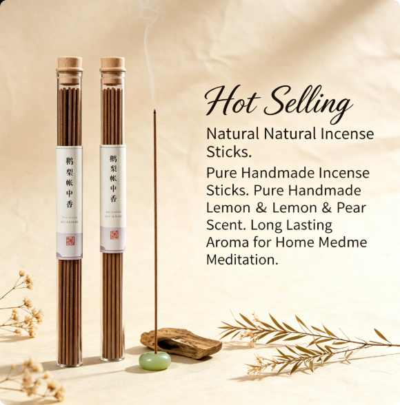 天然香のお香セット、人気のレモンと洋梨の香り、純粋な香りで家 - Home Fragrance Aroma Set のレビューと価格
