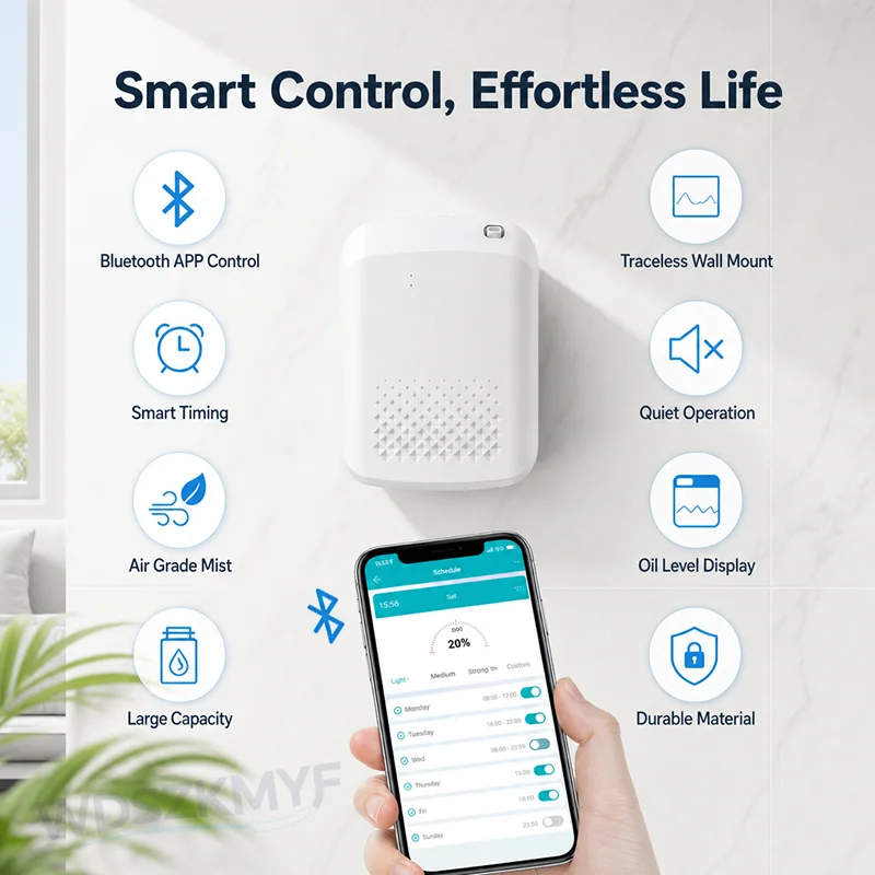 新しい家庭用壁掛けアロマディフューザー、電動エッセンシャルオ - Home Fragrance Use のレビューと価格