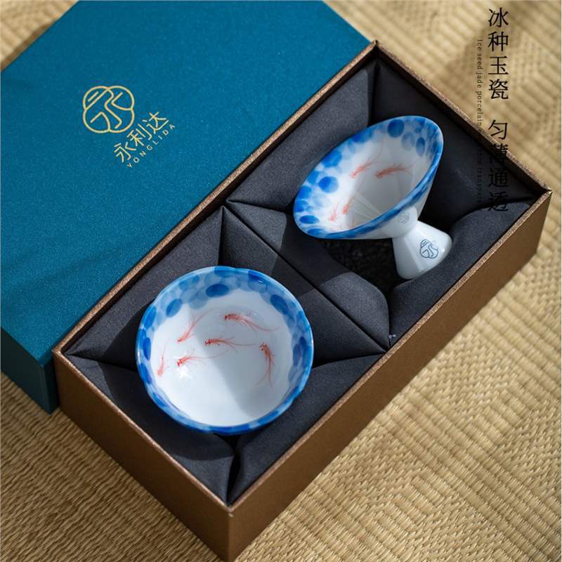 Ice Jade 手描きの魚遊びティーマスター白磁ライト高級 - Home Fragrance Use のレビューと価格