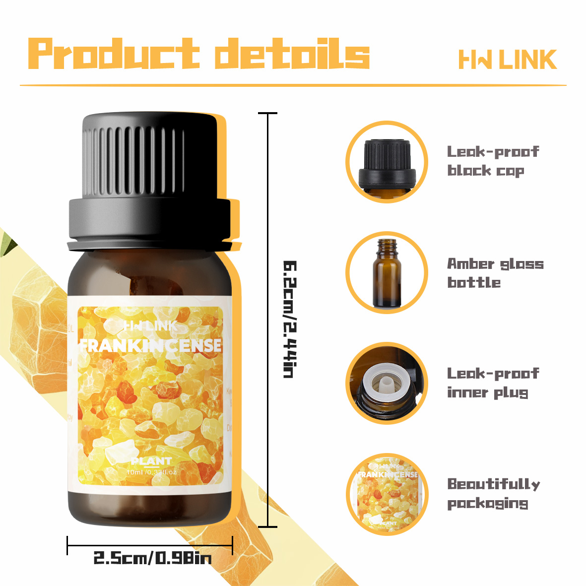フランキンセンス エッセンシャルオイル 10ml 100%純 - Home Fragrance Gift のレビューと価格