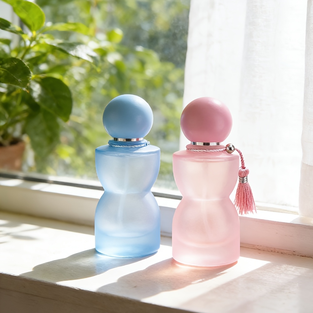 30mlガラス香水瓶、カラフルな球形の蓋とタッセル付き、大容 - Home Fragrance Bottle のレビューと価格